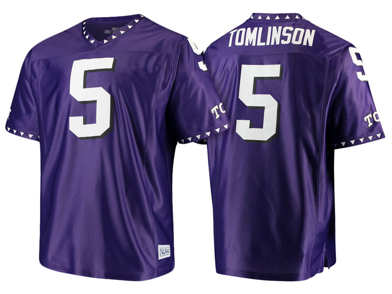 LaDainian Tomlinson #5 TCU Horned Frogs Purple Original Replica Throwback College Football Jersey