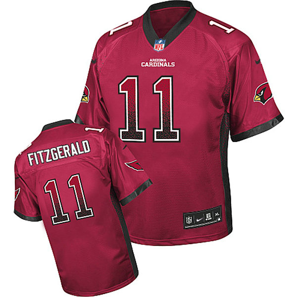 Arizona Cardinals #11 Larry Fitzgerald Red Drift Fashion Jersey