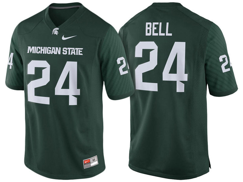 Le'Veon Bell #24 Michigan State Spartans Green College Football Jersey Le'Veon Bell #24 Michigan State Spartans Green College Football Jersey