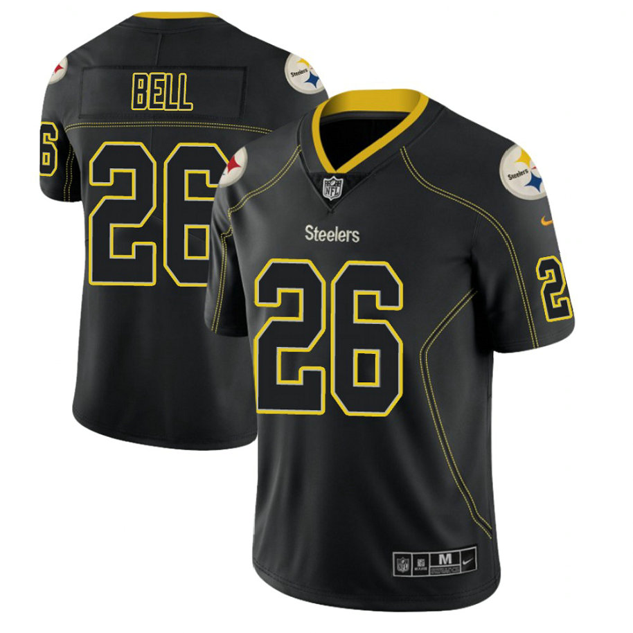 Pittsburgh Steelers #26 Le'Veon Bell 2018 Lights Out Color Rush Limited Black Jersey Pittsburgh Steelers #26 Le'Veon Bell 2018 Lights Out Color Rush Limited Black Jersey