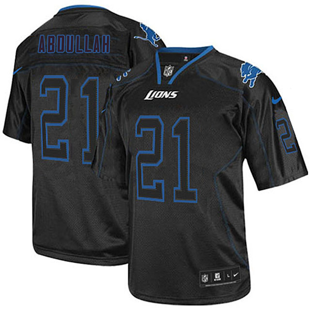 Detroit Lions #21 Ameer Abdullah Black Lights Out Jersey Detroit Lions #21 Ameer Abdullah Black Lights Out Jersey