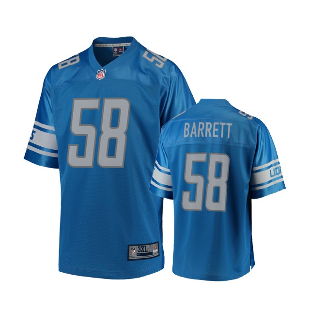 Youth Detroit Lions #58 Alex Barrett Blue Player Jersey Youth Detroit Lions #58 Alex Barrett Blue Player Jersey