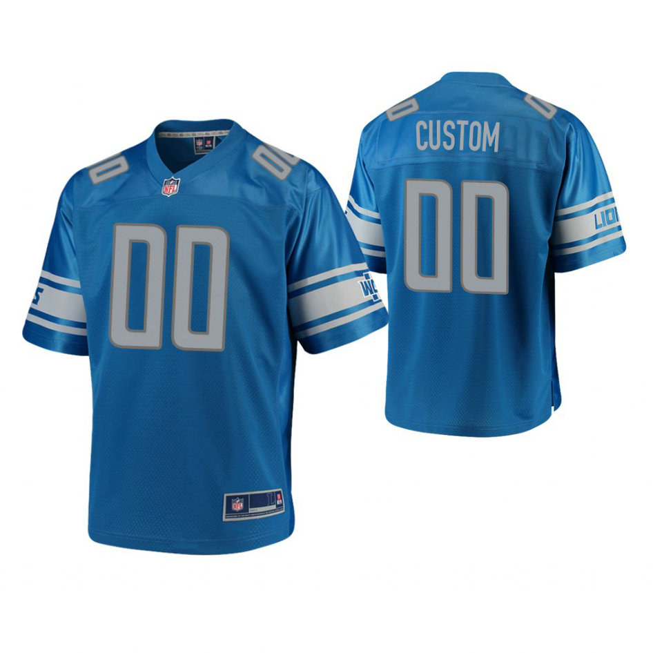 Youth Detroit Lions Blue Player Pro Line Customized Jersey Youth Detroit Lions Blue Player Pro Line Customized Jersey