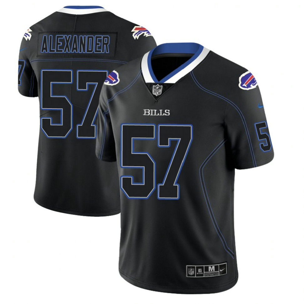 Buffalo Bills #57 Lorenzo Alexander 2018 Lights Out Color Rush Limited Black Jersey Buffalo Bills #57 Lorenzo Alexander 2018 Lights Out Color Rush Limited Black Jersey