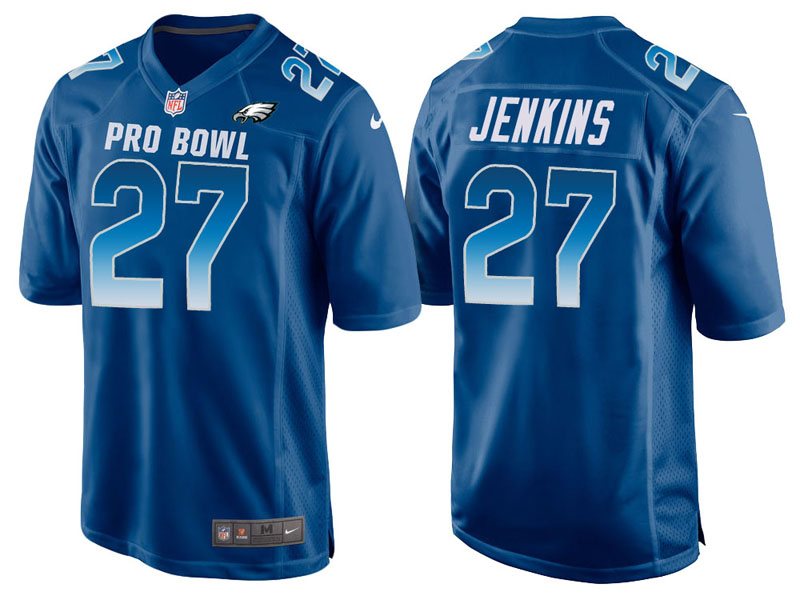 2018 Pro Bowl NFC Philadelphia Eagles #27 Malcolm Jenkins Royal Game Jersey 2018 Pro Bowl NFC Philadelphia Eagles #27 Malcolm Jenkins Royal Game Jersey
