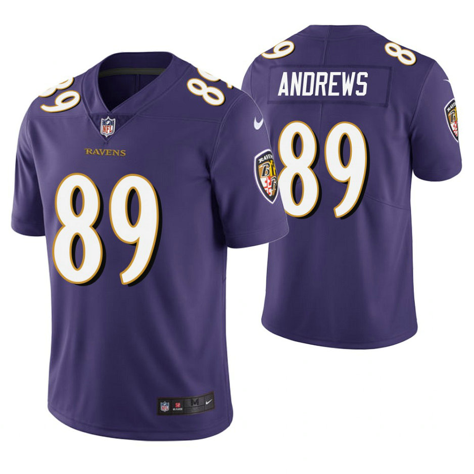 Baltimore Ravens #89 Mark Andrews Purple Vapor Untouchable Limited Jersey