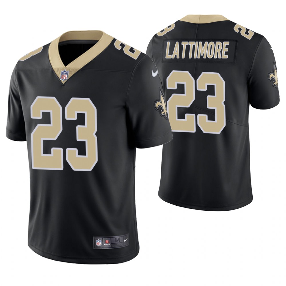 New Orleans Saints #23 Marshon Lattimore Black Vapor Untouchable Limited Jersey New Orleans Saints #23 Marshon Lattimore Black Vapor Untouchable Limited Jersey