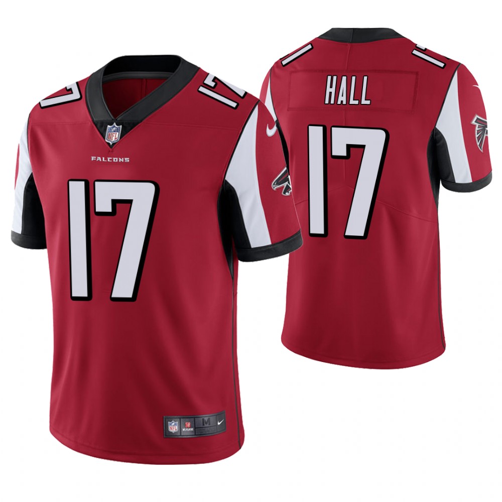 Atlanta Falcons #17 Marvin Hall Red Vapor Untouchable Limited Player Jersey