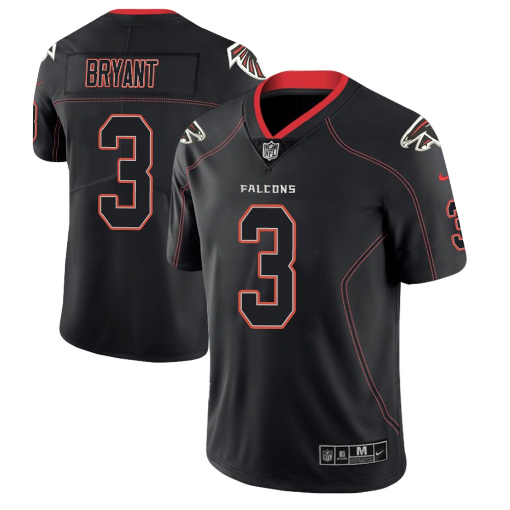 Atlanta Falcons #3 Matt Bryant 2018 Lights Out Color Rush Limited Black Jersey