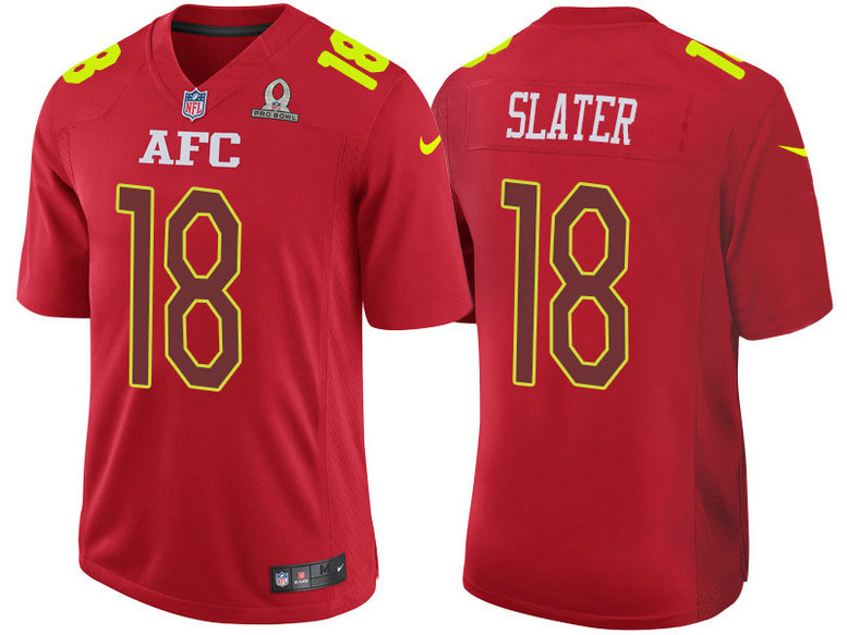 2017 Pro Bowl AFC Matthew Slater Red Game Jersey 2017 Pro Bowl AFC Matthew Slater Red Game Jersey