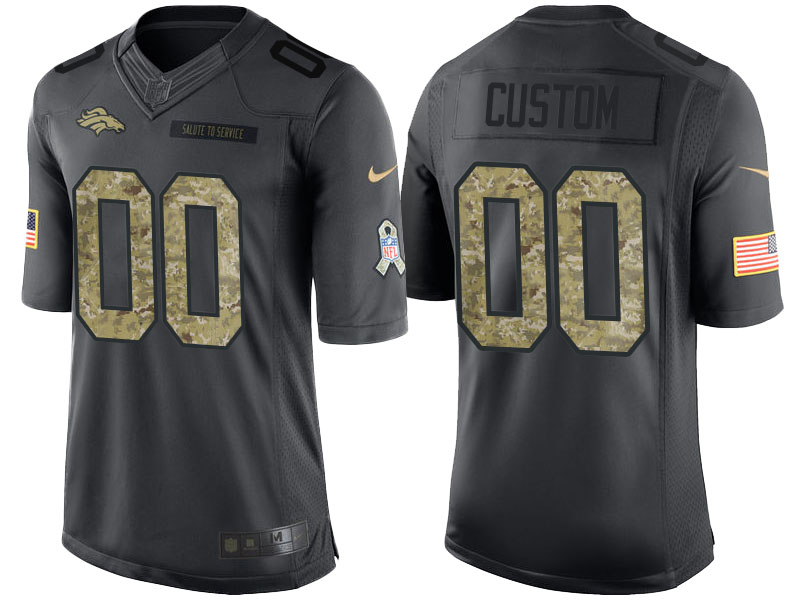 Denver Broncos Anthracite Camo 2016 Salute to Service Customized Jersey Denver Broncos Anthracite Camo 2016 Salute to Service Customized Jersey