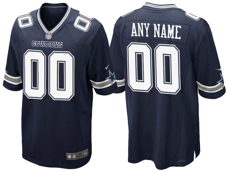 Dallas Cowboys Navy Game Customized Jersey Dallas Cowboys Navy Game Customized Jersey