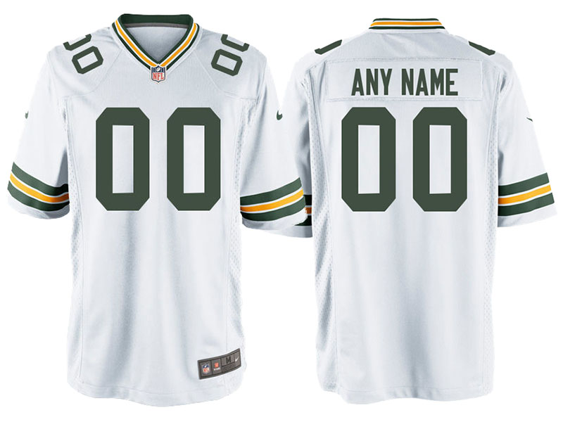Green Bay Packers White Game Customized Jersey Green Bay Packers White Game Customized Jersey