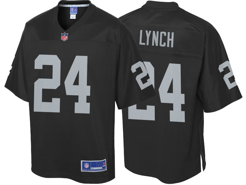 Oakland Raiders #24 Marshawn Lynch Black Pro Line Player Jersey Oakland Raiders #24 Marshawn Lynch Black Pro Line Player Jersey