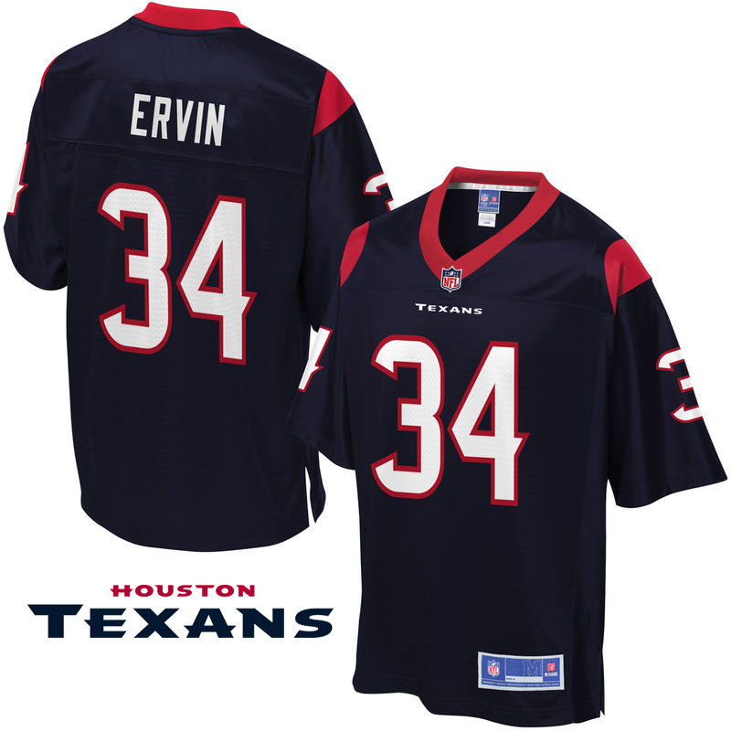 Houston Texans #34 Tyler Ervin Navy Pro Line Jersey Houston Texans #34 Tyler Ervin Navy Pro Line Jersey