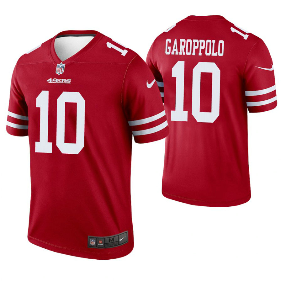 San Francisco 49ers #10 Jimmy Garoppolo Scarlet Legend Jersey San Francisco 49ers #10 Jimmy Garoppolo Scarlet Legend Jersey