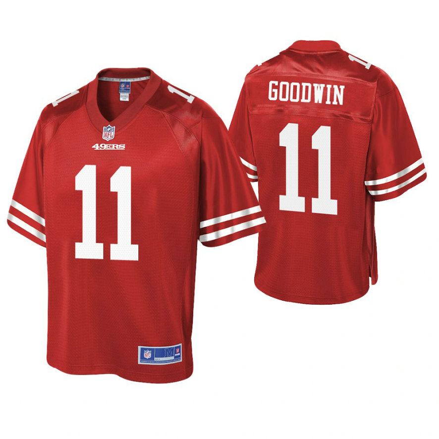 San Francisco 49ers #11 Marquise Goodwin Scarlet Pro Line Team Player Jersey