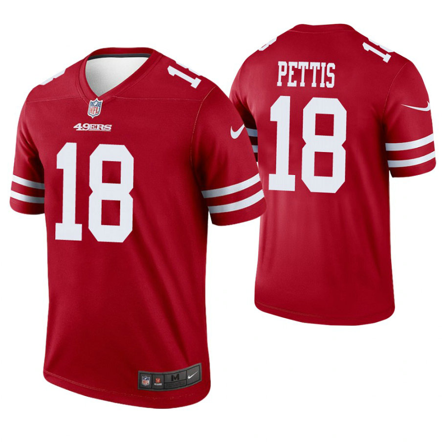 San Francisco 49ers #18 Dante Pettis Scarlet Legend Jersey San Francisco 49ers #18 Dante Pettis Scarlet Legend Jersey