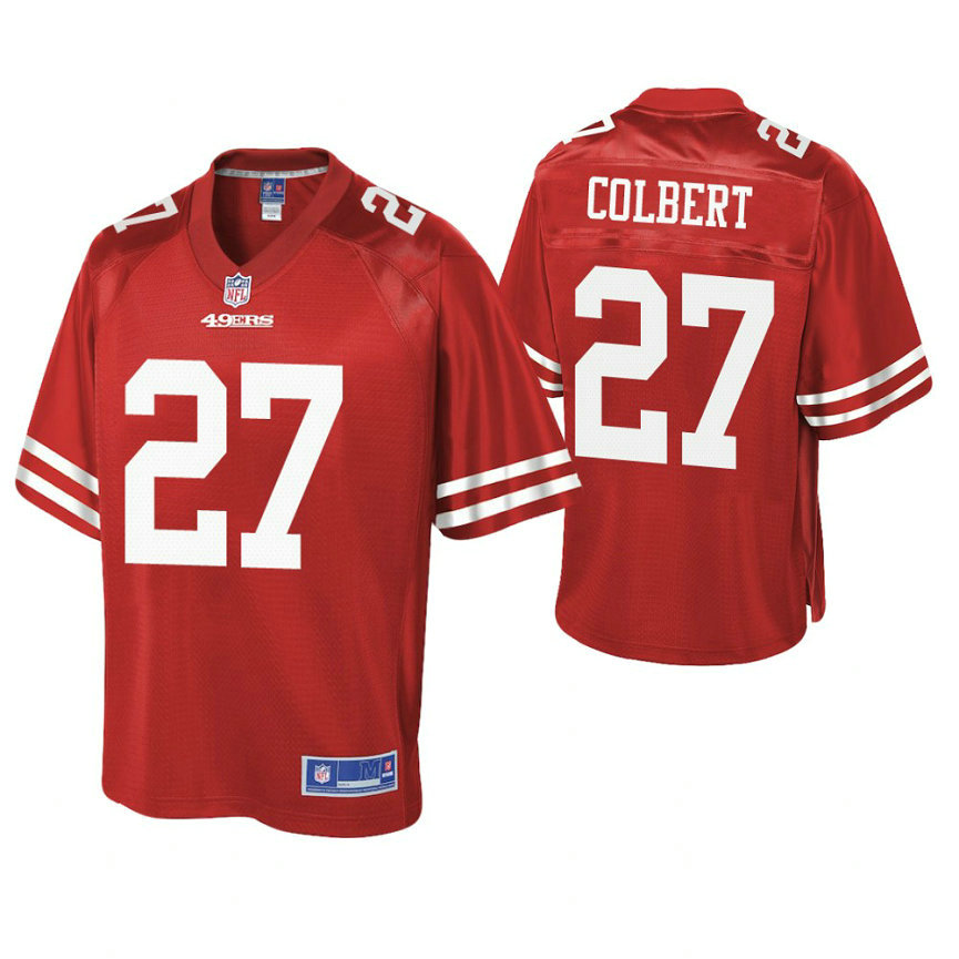 San Francisco 49ers #27 Adrian Colbert Scarlet Pro Line Team Player Jersey