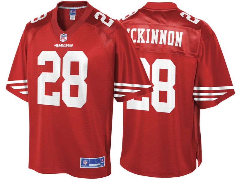 San Francisco 49ers #28 Jerick McKinnon Scarlet Team Color Player Jersey San Francisco 49ers #28 Jerick McKinnon Scarlet Team Color Player Jersey
