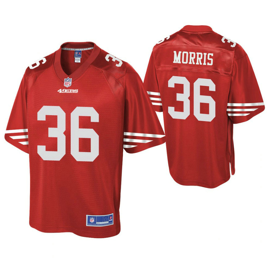 San Francisco 49ers #36 Alfred Morris Scarlet Pro Line Player Jersey