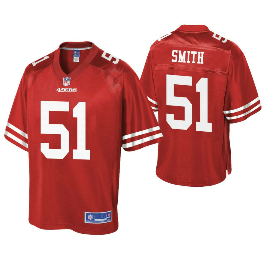 San Francisco 49ers #51 Malcolm Smith Scarlet Pro Line Team Player Jersey San Francisco 49ers #51 Malcolm Smith Scarlet Pro Line Team Player Jersey