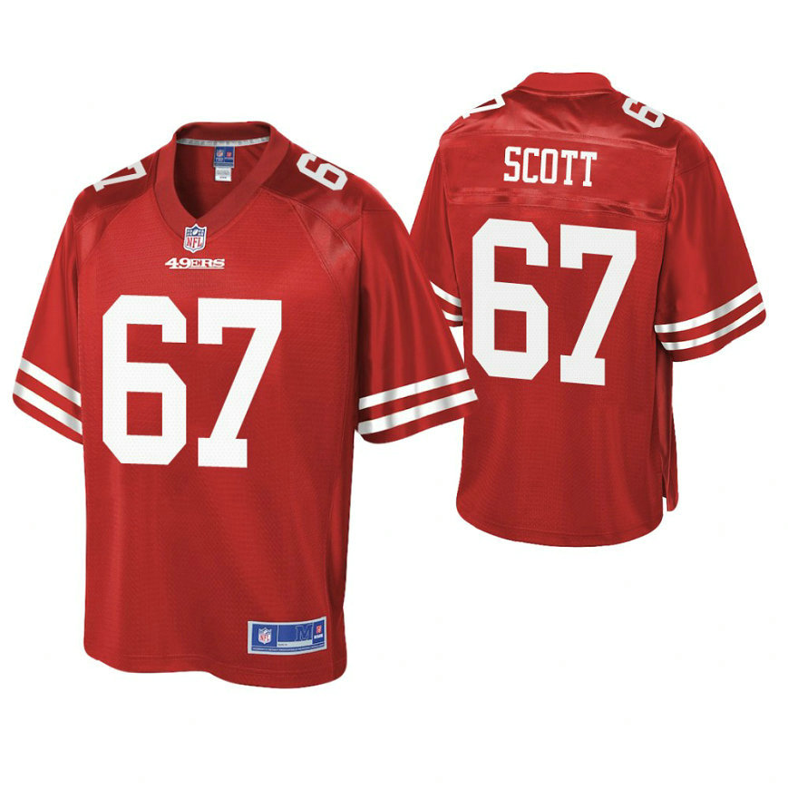 San Francisco 49ers #67 Niles Scott Scarlet Pro Line Team Player Jersey San Francisco 49ers #67 Niles Scott Scarlet Pro Line Team Player Jersey
