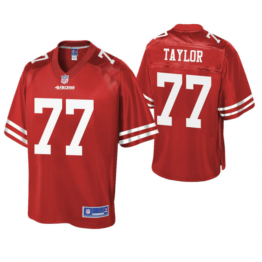 San Francisco 49ers #77 Jullian Taylor Scarlet Pro Line Team Player Jersey San Francisco 49ers #77 Jullian Taylor Scarlet Pro Line Team Player Jersey
