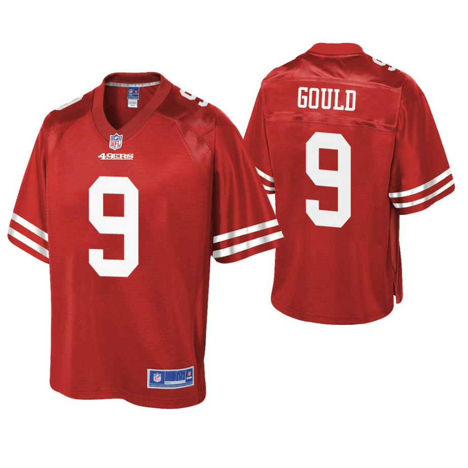 San Francisco 49ers #9 Robbie Gould Scarlet Pro Line Team Player Jersey