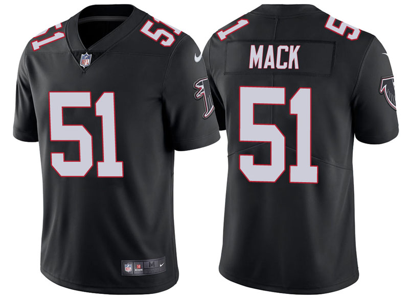 Atlanta Falcons #51 Alex Mack Black Vapor Untouchable Limited Player Jersey