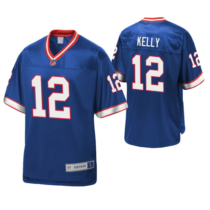 Buffalo Bills #12 Jim Kelly Royal Pro Line Retired Team Player Jersey Buffalo Bills #12 Jim Kelly Royal Pro Line Retired Team Player Jersey