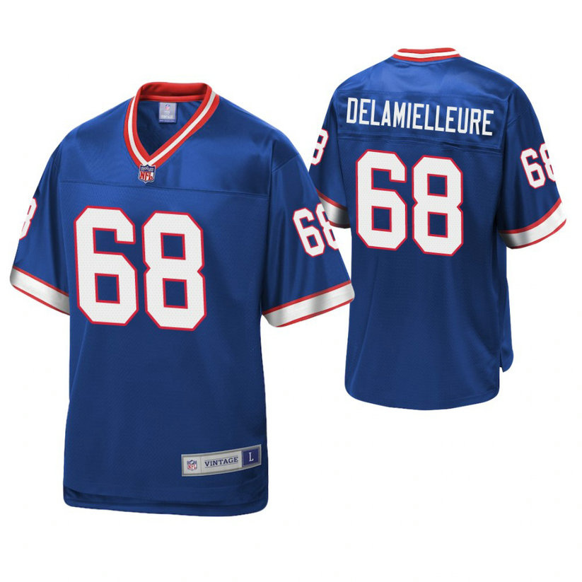 Buffalo Bills #68 Joe DeLamielleure Royal Pro Line Retired Team Player Jersey Buffalo Bills #68 Joe DeLamielleure Royal Pro Line Retired Team Player Jersey