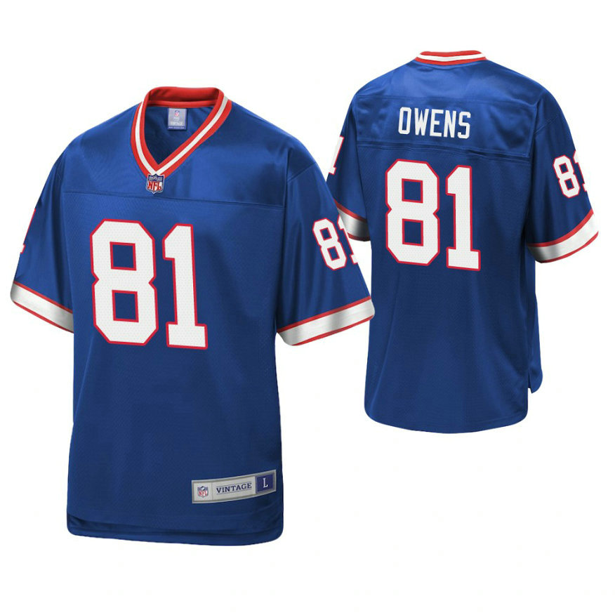 Buffalo Bills #81 Terrell Owens Royal Pro Line Retired Team Player Jersey Buffalo Bills #81 Terrell Owens Royal Pro Line Retired Team Player Jersey