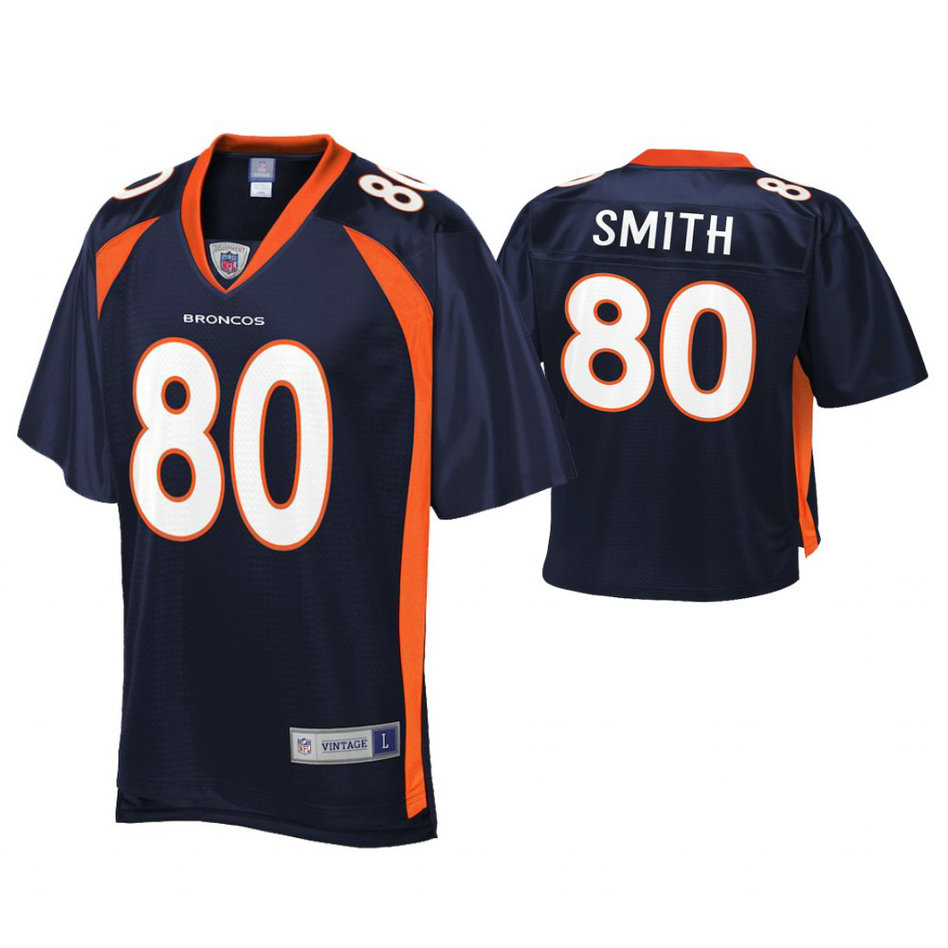 Denver Broncos #80 Rod Smith Navy Pro Line Retired Player Jersey Denver Broncos #80 Rod Smith Navy Pro Line Retired Player Jersey