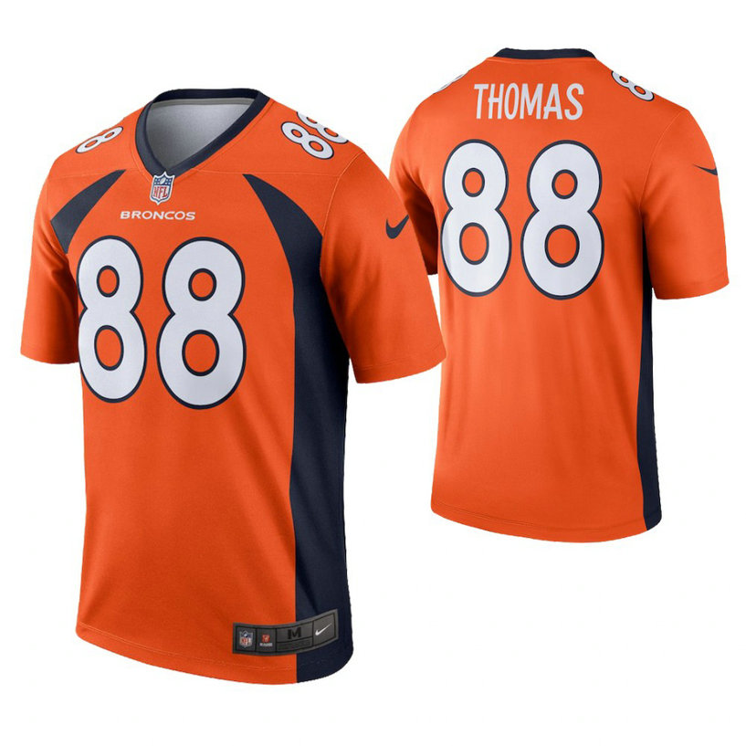 Denver Broncos #88 Demaryius Thomas Orange Legend Jersey