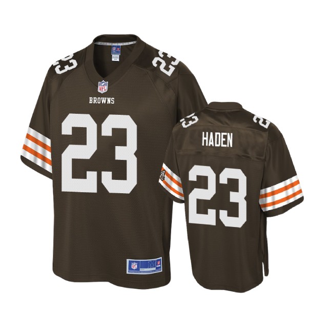 Cleveland Browns #23 Joe Haden Brown Player Historic Logo Jersey