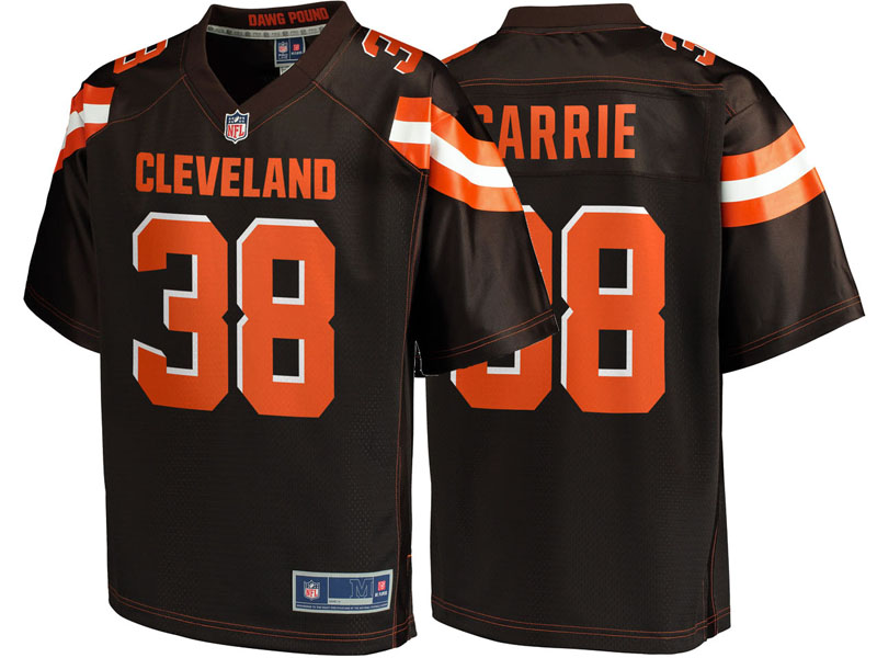 Cleveland Browns #38 TJ Carrie Brown Team Color Player Jersey Cleveland Browns #38 TJ Carrie Brown Team Color Player Jersey