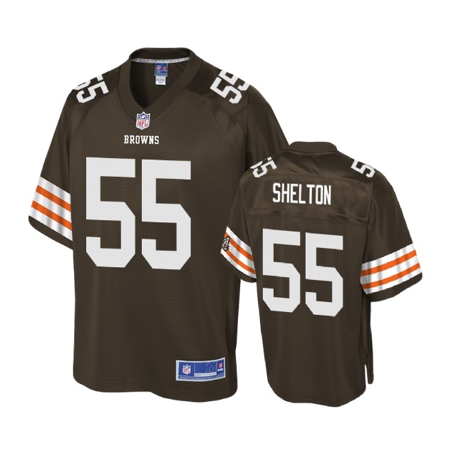 Cleveland Browns #55 Danny Shelton Brown Player Historic Logo Jersey