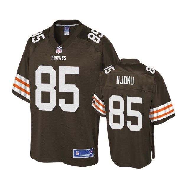 Cleveland Browns #85 David Njoku Brown Player Historic Logo Jersey