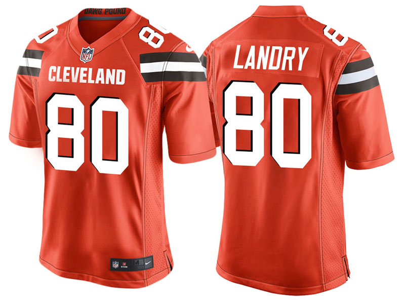 Cleveland Browns #80 Jarvis Landry Orange Game Jersey Cleveland Browns #80 Jarvis Landry Orange Game Jersey