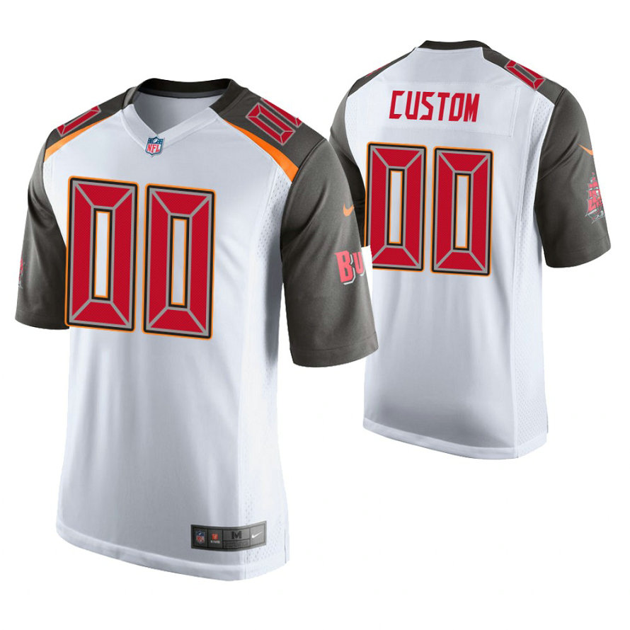 Tampa Bay Buccaneers White Game Customized Jersey