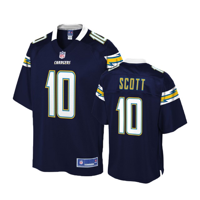 Los Angeles Chargers #10 Artavis Scott Navy Pro Line Player Jersey