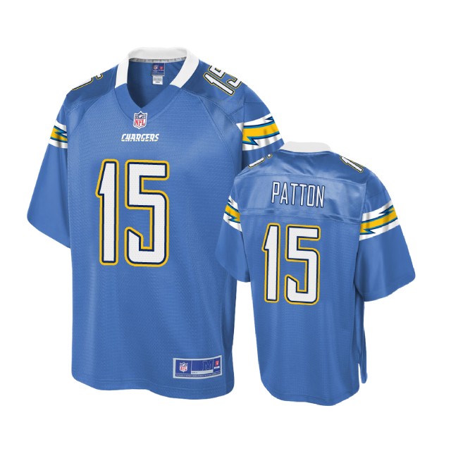 Los Angeles Chargers #15 Andre Patton Powder Blue Pro Line Player Jersey