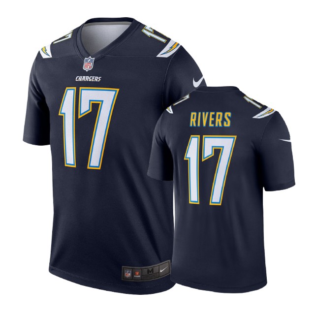 Los Angeles Chargers #17 Philip Rivers Navy Legend Jersey Los Angeles Chargers #17 Philip Rivers Navy Legend Jersey