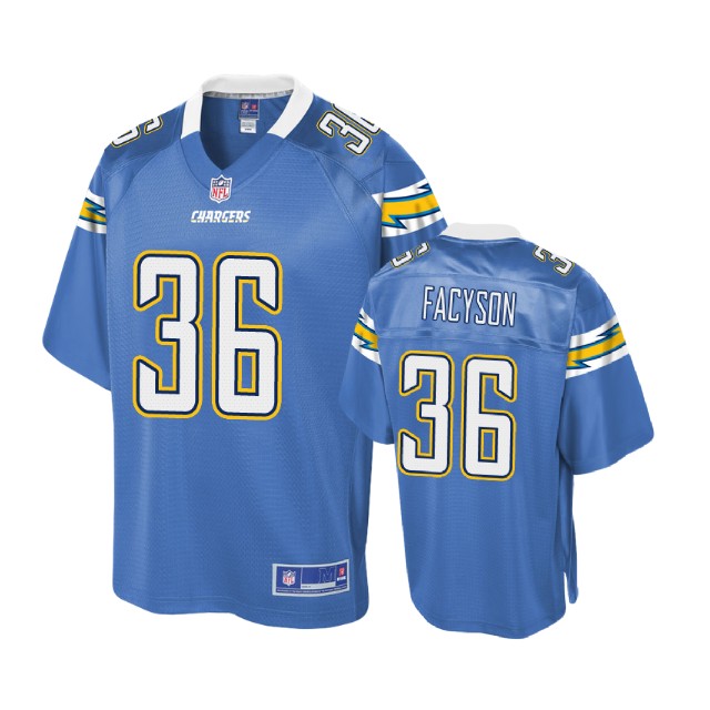 Los Angeles Chargers #36 Brandon Facyson Powder Blue Pro Line Player Jersey