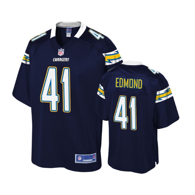 Los Angeles Chargers #41 Marcus Edmond Navy Player Pro Line Jersey