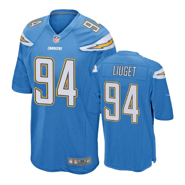 Los Angeles Chargers #94 Corey Liuget Blue Game Jersey