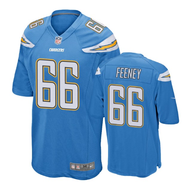 Los Angeles Chargers #66 Dan Feeney Blue Game Jersey