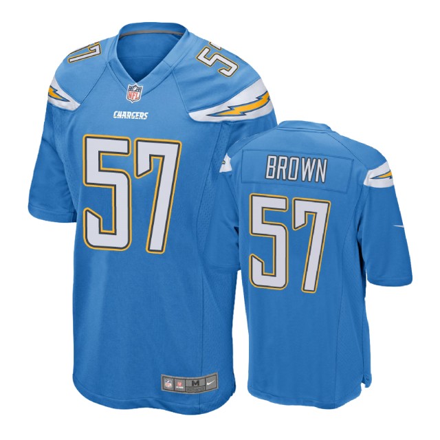 Los Angeles Chargers #57 Jatavis Brown Blue Game Jersey