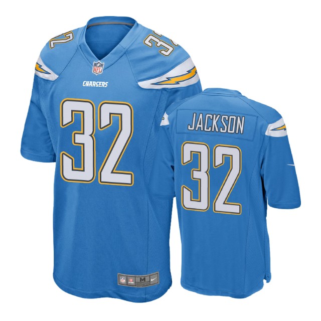 Los Angeles Chargers #32 Justin Jackson Blue Game Jersey